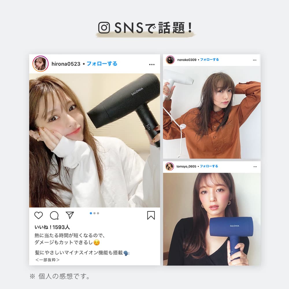 秋冬限定カラー登場 Salonia スピーディーイオンドライヤー